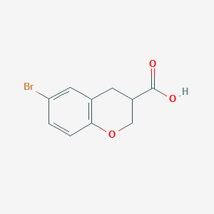 molecular formula C10H9BrO3 B2845257 6-Bromochromane-3-carboxylic acid CAS No. 923225-74-5