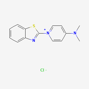 N-(1-(Benzo[d]thiazol-2-yl)pyridin-4(1H)-ylidene)-N-methylmethanaminium chloride