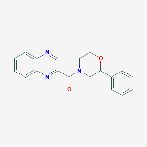 molecular formula C19H17N3O2 B2845320 (2-Phenylmorpholino)(quinoxalin-2-yl)methanone CAS No. 1210157-78-0