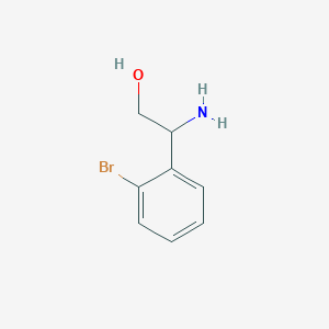 molecular formula C8H11BrClNO B2845324 2-Amino-2-(2-bromophenyl)ethanol CAS No. 1184472-20-5