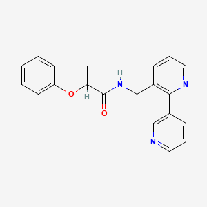 molecular formula C20H19N3O2 B2845341 N-({[2,3'-bipyridine]-3-yl}methyl)-2-phenoxypropanamide CAS No. 1903126-57-7