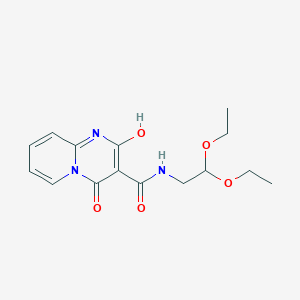 molecular formula C15H19N3O5 B2845347 N-(2,2-diethoxyethyl)-2-hydroxy-4-oxo-4H-pyrido[1,2-a]pyrimidine-3-carboxamide CAS No. 886899-35-0