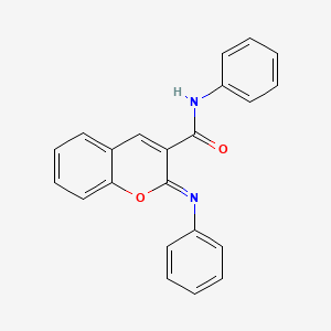 (2Z)-N-phenyl-2-(phenylimino)-2H-chromene-3-carboxamide