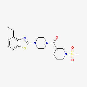 (4-(4-Ethylbenzo[d]thiazol-2-yl)piperazin-1-yl)(1-(methylsulfonyl)piperidin-3-yl)methanone