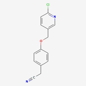 2-{4-[(6-Chloropyridin-3-yl)methoxy]phenyl}acetonitrile