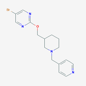 5-Bromo-2-[[1-(pyridin-4-ylmethyl)piperidin-3-yl]methoxy]pyrimidine