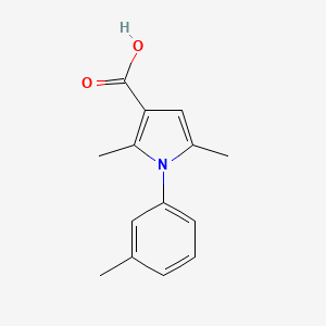 molecular formula C14H15NO2 B2845399 2,5-Dimethyl-1-m-tolyl-1H-pyrrole-3-carboxylic acid CAS No. 749219-01-0