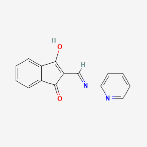 molecular formula C15H10N2O2 B2845454 2-((2-Pyridylamino)methylene)indane-1,3-dione CAS No. 1001042-17-6