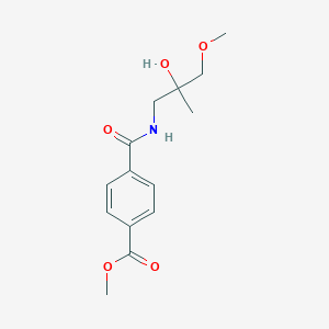 molecular formula C14H19NO5 B2845503 Methyl 4-[(2-hydroxy-3-methoxy-2-methylpropyl)carbamoyl]benzoate CAS No. 1334370-77-2