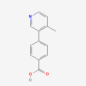 molecular formula C13H11NO2 B2845527 4-(4-Methylpyridin-3-yl)benzoic acid CAS No. 1509329-28-5