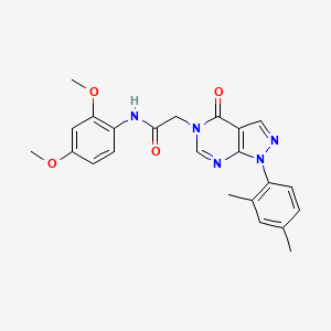 molecular formula C23H23N5O4 B2845534 N-(2,4-dimethoxyphenyl)-2-(1-(2,4-dimethylphenyl)-4-oxo-1H-pyrazolo[3,4-d]pyrimidin-5(4H)-yl)acetamide CAS No. 895000-12-1