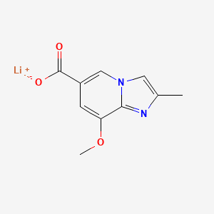 molecular formula C10H9LiN2O3 B2845536 Lithium;8-methoxy-2-methylimidazo[1,2-a]pyridine-6-carboxylate CAS No. 2460749-70-4
