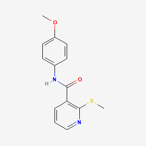 molecular formula C14H14N2O2S B2845595 N-(4-methoxyphenyl)-2-(methylsulfanyl)pyridine-3-carboxamide CAS No. 97936-31-7