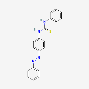 molecular formula C19H16N4S B2845610 N-phenyl-N'-[4-(phenyldiazenyl)phenyl]thiourea CAS No. 1086228-35-4