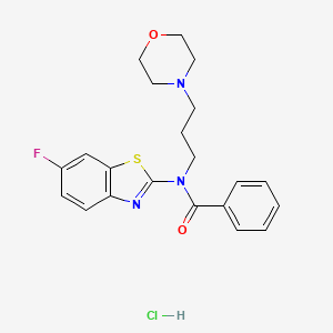 N-(6-fluorobenzo[d]thiazol-2-yl)-N-(3-morpholinopropyl)benzamide hydrochloride