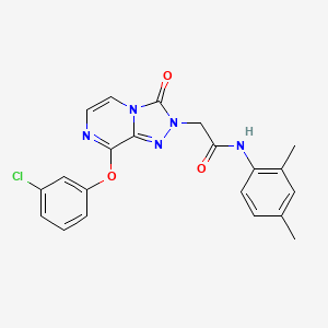 2-(8-(3-chlorophenoxy)-3-oxo-[1,2,4]triazolo[4,3-a]pyrazin-2(3H)-yl)-N-(2,4-dimethylphenyl)acetamide