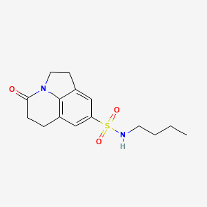 molecular formula C15H20N2O3S B2845778 N-butyl-4-oxo-2,4,5,6-tetrahydro-1H-pyrrolo[3,2,1-ij]quinoline-8-sulfonamide CAS No. 898435-93-3
