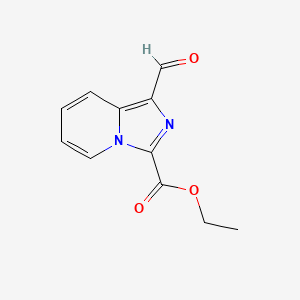 molecular formula C11H10N2O3 B2845803 Ethyl 1-formylimidazo[1,5-A]pyridine-3-carboxylate CAS No. 1039356-83-6