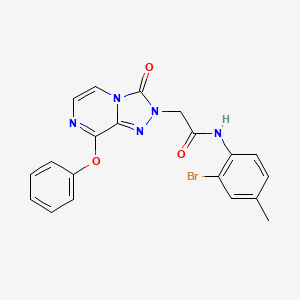 molecular formula C20H16BrN5O3 B2845846 N-(2-bromo-4-methylphenyl)-2-{3-oxo-8-phenoxy-2H,3H-[1,2,4]triazolo[4,3-a]pyrazin-2-yl}acetamide CAS No. 1115959-68-6