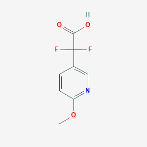 molecular formula C8H7F2NO3 B2845860 2,2-Difluoro-2-(6-methoxypyridin-3-yl)acetic acid CAS No. 2008444-82-2