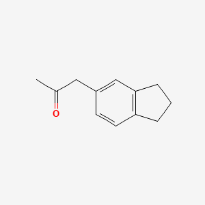 molecular formula C12H14O B2845864 1-(2,3-dihydro-1H-inden-5-yl)propan-2-one CAS No. 1344334-29-7