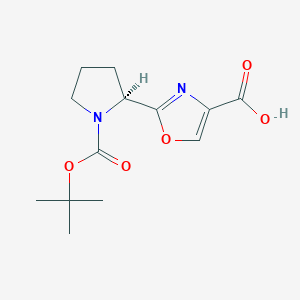 (S)-2-(1-(tert-Butoxycarbonyl)pyrrolidin-2-yl)oxazole-4-carboxylic acid