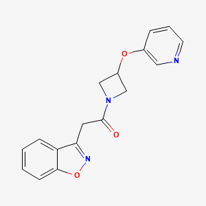2-(Benzo[d]isoxazol-3-yl)-1-(3-(pyridin-3-yloxy)azetidin-1-yl)ethanone