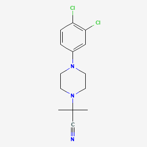2-[4-(3,4-Dichlorophenyl)piperazin-1-yl]-2-methylpropanenitrile
