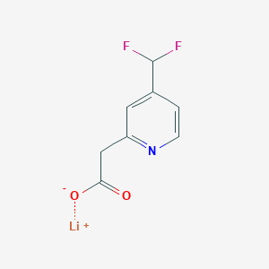 molecular formula C8H6F2LiNO2 B2846154 Lithium 2-[4-(difluoromethyl)pyridin-2-yl]acetate CAS No. 2197054-14-9