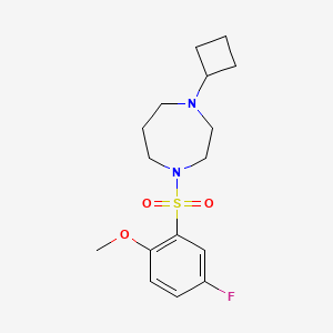 1-Cyclobutyl-4-((5-fluoro-2-methoxyphenyl)sulfonyl)-1,4-diazepane