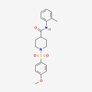 1-((4-methoxyphenyl)sulfonyl)-N-(o-tolyl)piperidine-4-carboxamide
