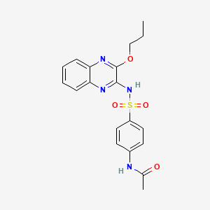 N-{4-[(3-propoxyquinoxalin-2-yl)sulfamoyl]phenyl}acetamide