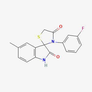 3'-(3-Fluorophenyl)-5-methylspiro[indoline-3,2'-thiazolidine]-2,4'-dione