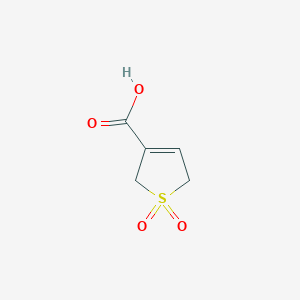 molecular formula C5H6O4S B2846185 3-Sulfolene-3-carboxylic acid CAS No. 267667-78-7
