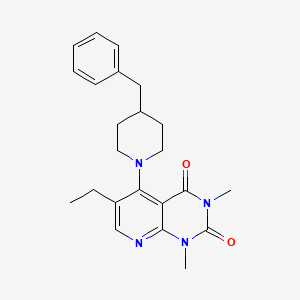 5-(4-benzylpiperidin-1-yl)-6-ethyl-1,3-dimethylpyrido[2,3-d]pyrimidine-2,4(1H,3H)-dione