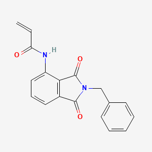 molecular formula C18H14N2O3 B2846220 N-(2-Benzyl-1,3-dioxoisoindol-4-yl)prop-2-enamide CAS No. 2305552-42-3