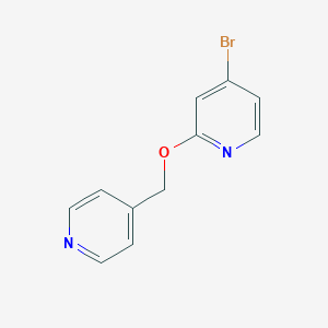 molecular formula C11H9BrN2O B2846243 4-Bromo-2-(pyridin-4-ylmethoxy)pyridine CAS No. 2090153-40-3
