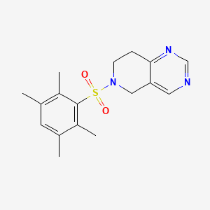 molecular formula C17H21N3O2S B2846258 6-(2,3,5,6-tetramethylbenzenesulfonyl)-5H,6H,7H,8H-pyrido[4,3-d]pyrimidine CAS No. 1797712-96-9