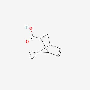 molecular formula C10H12O2 B2846294 Spiro[bicyclo[2.2.1]heptane-7,1'-cyclopropane]-5-ene-2-carboxylic acid CAS No. 1286700-28-4
