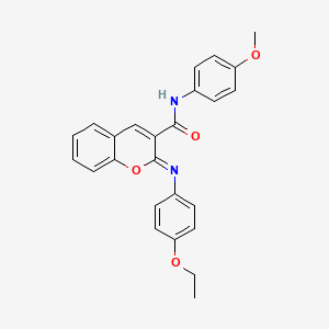 (2Z)-2-[(4-ethoxyphenyl)imino]-N-(4-methoxyphenyl)-2H-chromene-3-carboxamide
