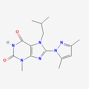 8-(3,5-Dimethyl-pyrazol-1-yl)-7-isobutyl-3-methyl-3,7-dihydro-purine-2,6-dione