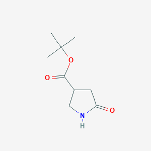molecular formula C9H15NO3 B2846354 Tert-butyl 5-oxopyrrolidine-3-carboxylate CAS No. 1558267-91-6