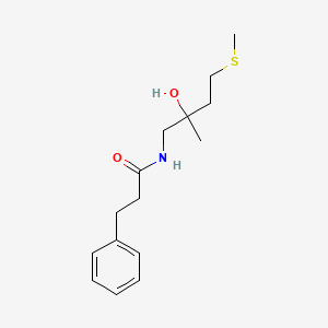N-(2-hydroxy-2-methyl-4-(methylthio)butyl)-3-phenylpropanamide
