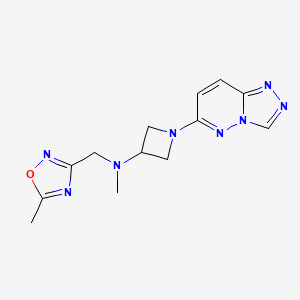 N-methyl-N-[(5-methyl-1,2,4-oxadiazol-3-yl)methyl]-1-{[1,2,4]triazolo[4,3-b]pyridazin-6-yl}azetidin-3-amine