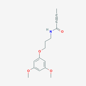 molecular formula C15H19NO4 B2846361 N-[3-(3,5-Dimethoxyphenoxy)propyl]but-2-ynamide CAS No. 1825602-76-3