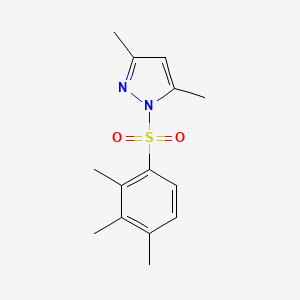 3,5-dimethyl-1-[(2,3,4-trimethylphenyl)sulfonyl]-1H-pyrazole
