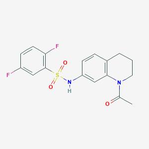 N-(1-acetyl-3,4-dihydro-2H-quinolin-7-yl)-2,5-difluorobenzenesulfonamide