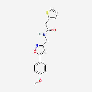 N-((5-(4-methoxyphenyl)isoxazol-3-yl)methyl)-2-(thiophen-2-yl)acetamide