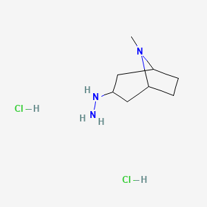 3-Hydrazinyl-8-methyl-8-azabicyclo[3.2.1]octane dihydrochloride