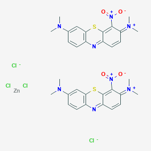 molecular formula C32H34Cl4N8O4S2Zn B2846388 Basic Green 5 CAS No. 224967-52-6